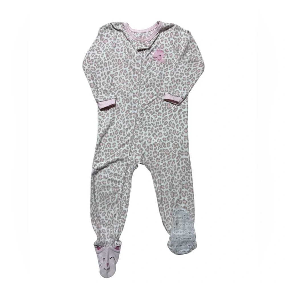 Carter's | Toddler Baby Girl Kitten Footed Pajama | 24M